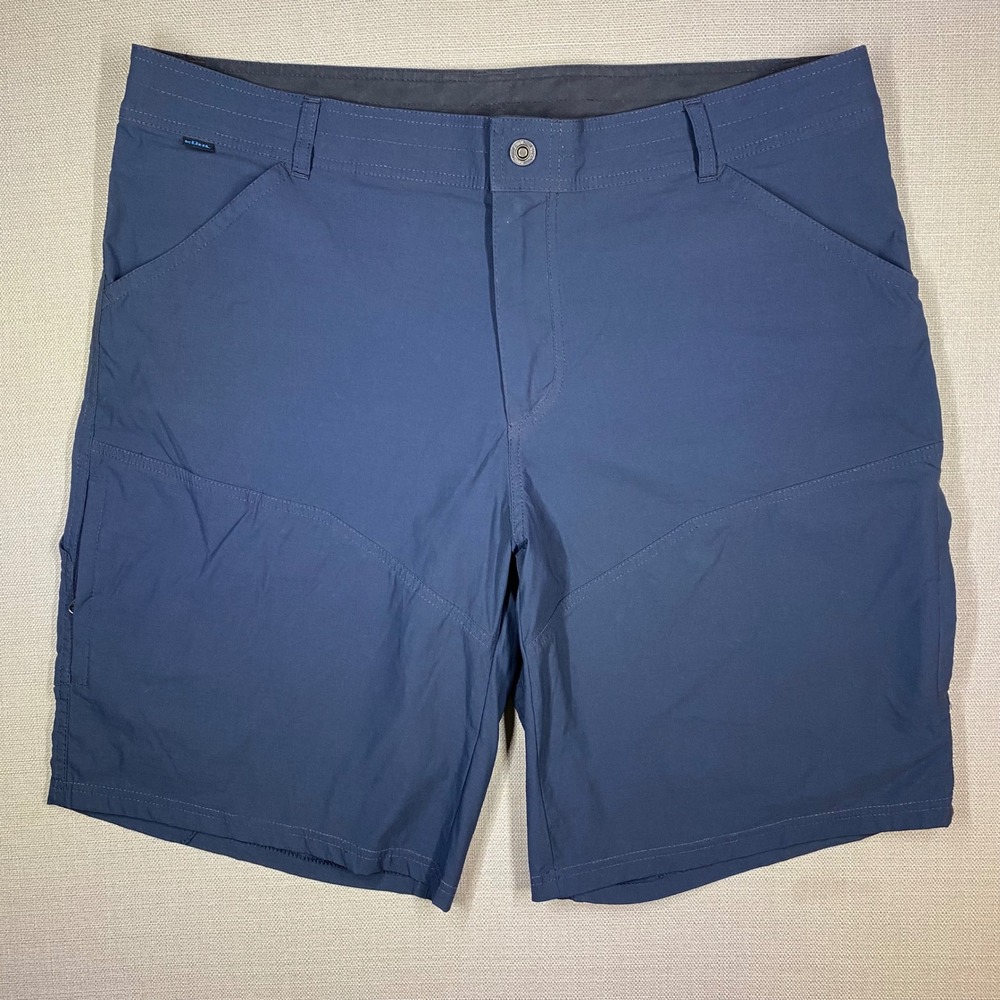 KUHL Mens Renegade Shorts Hiking Outdoors Stretch Navy Blue Size 40